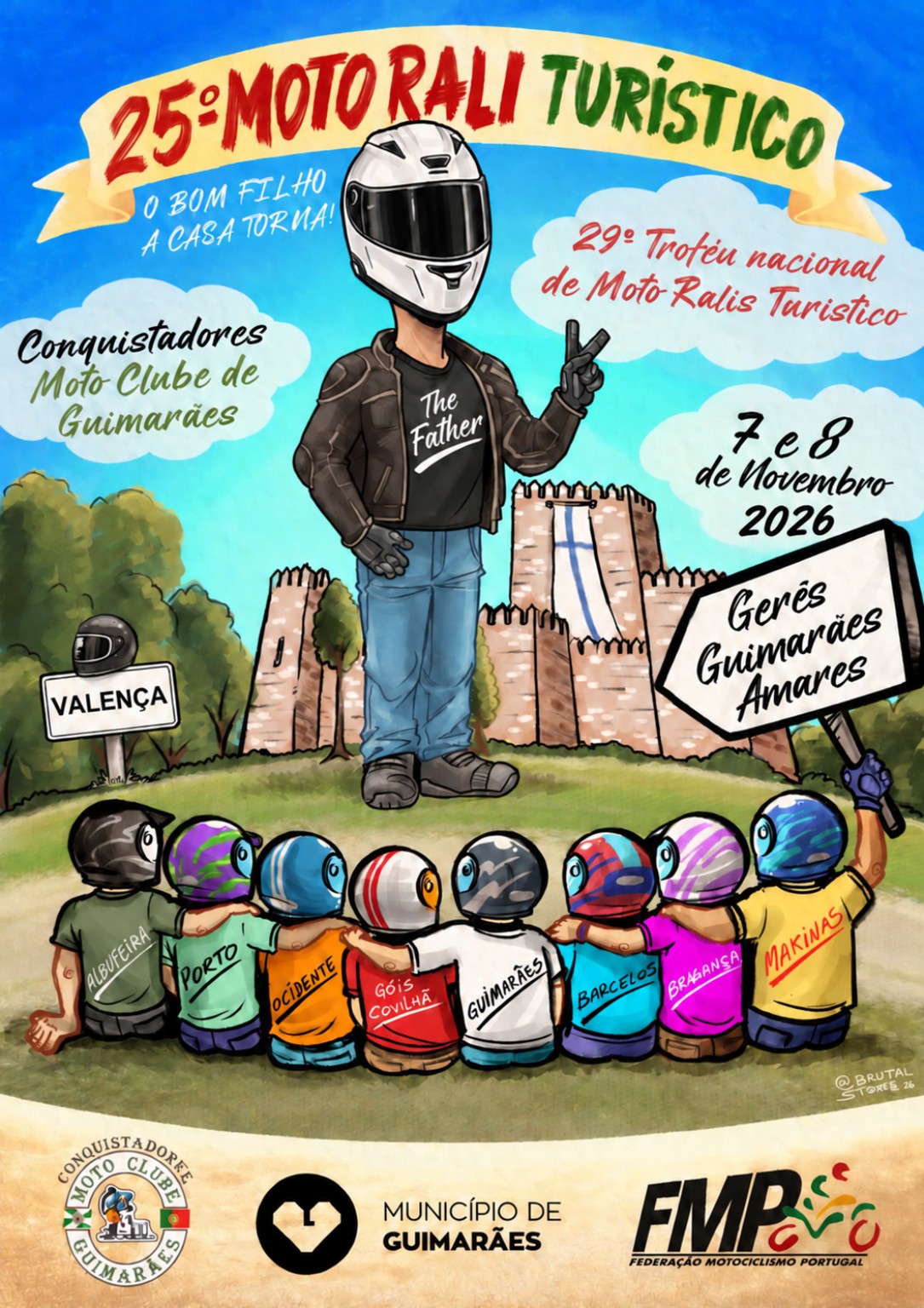 Cartaz do 25.º MotoRali de Guimarães 2026